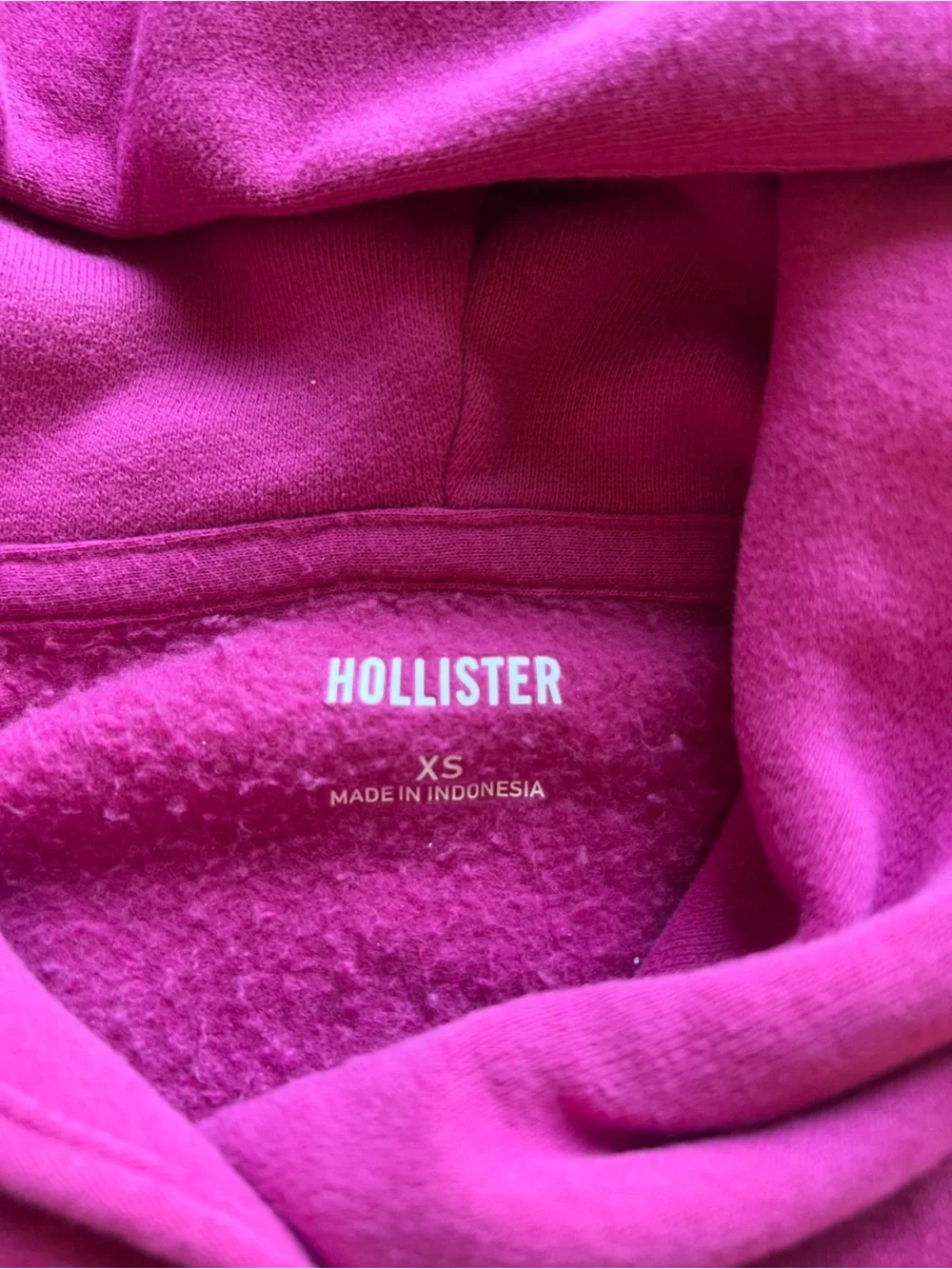 Hollister Hot Pink Logo Pullover Hoodie - Picture 3 of 3